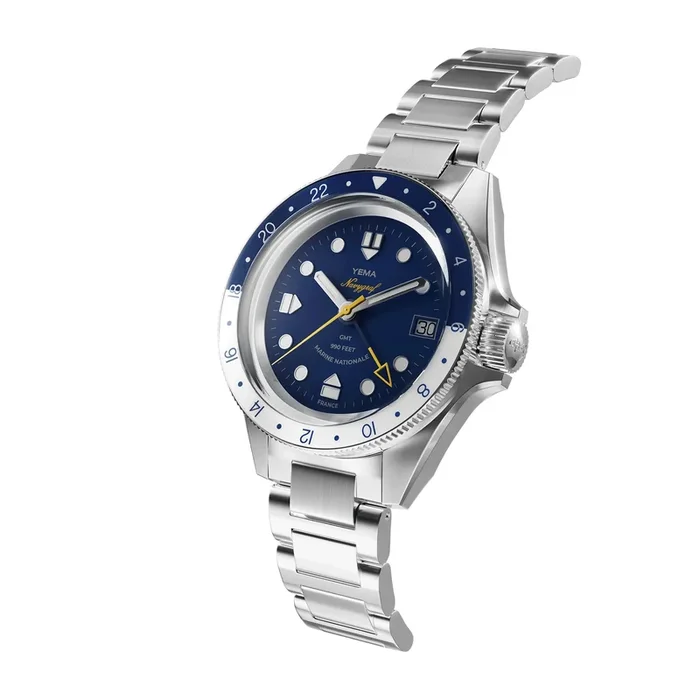 Yema Navygraf Marine Nationale GMT auto Watch YNAV23MN-AMS – Lepage