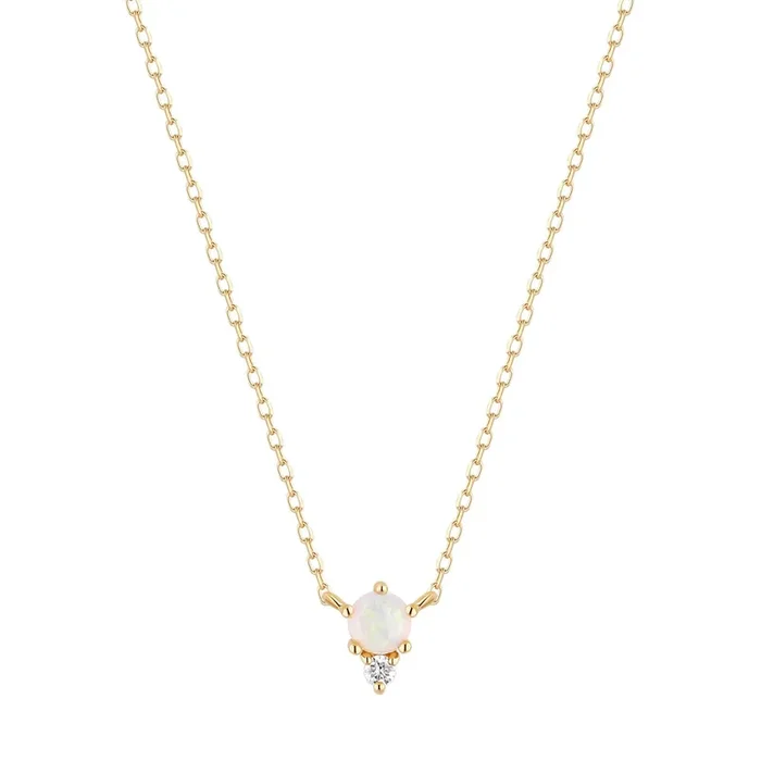 ZENA | Opal and Diamond Necklace