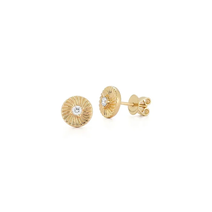 Zoe Louise Spiral Disc Studs